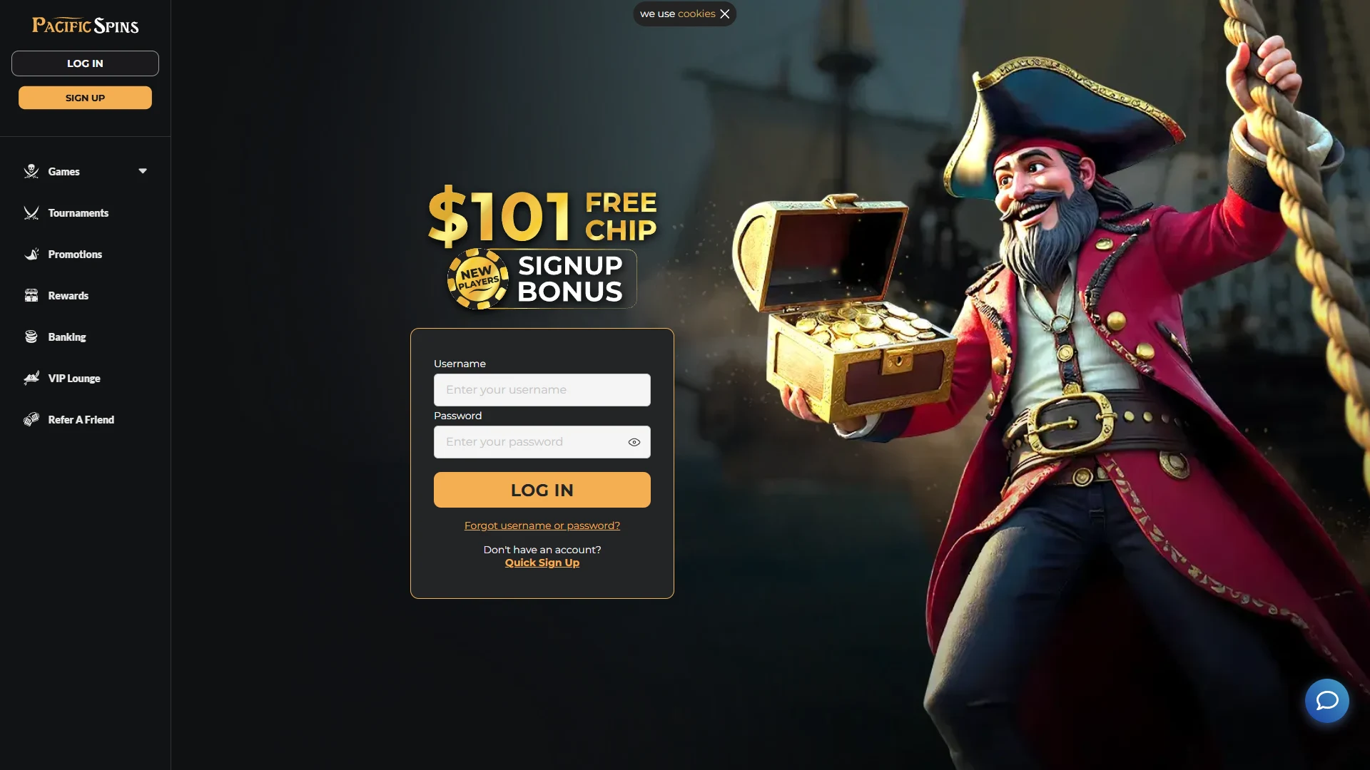 Pacific Spins homepage